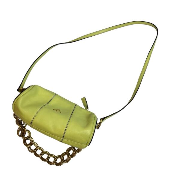 MANU ATELIER Mini Cylinder Bag Green crossbody chain - Picture 3 of 10